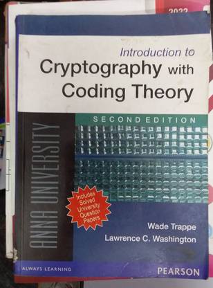 Introduction To Cryptography With Coding Theory 2nd Edition 2012 (Used V.good)