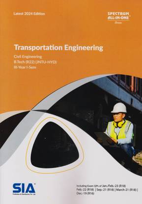 Transportation Engineering (Civil Engineering) B.Tech III-Year I-Sem (R22) JNTTU-Hyd Latest 2024 Edition