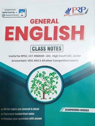 Prp General English Class Notes By Dharmendra Naruka | Prp Publication
