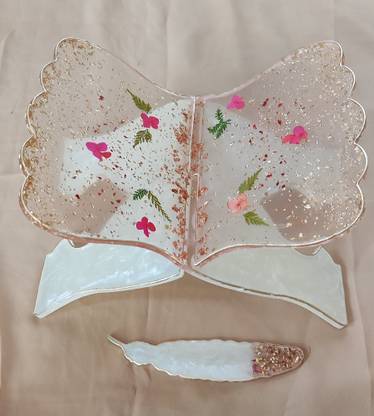 smhandycraft Rehal/ Resin Holy Book Stand/ Resin Book Stand/ pooja /Book Holder Polyresin Multicolor Rehal