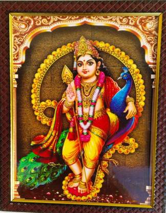 TPT Bala Murugan | Subramanya Swamy | Palani Muruga | velan skanda | (9 x 12 Inch) Religious Frame