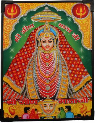 Dharmikk Jeen Mata Photo Frame Religious Frame