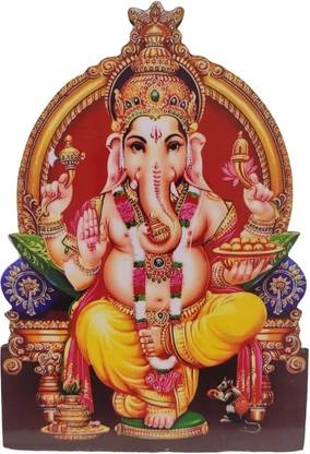 Vils Lord Shri Ganapathy Vinayaka Pillayar Swamy Photo Frame (5.5 inch X 8 inch) Religious Frame