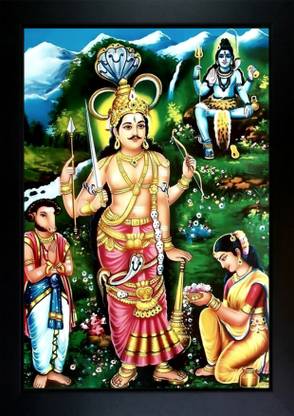 RV SALES veerabhadra Swamy Photo Frame Religious Frame