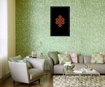 Dharohar The heritage Vastu Feng Shui Poster for Wall Decor Endless Knot Religious Frame