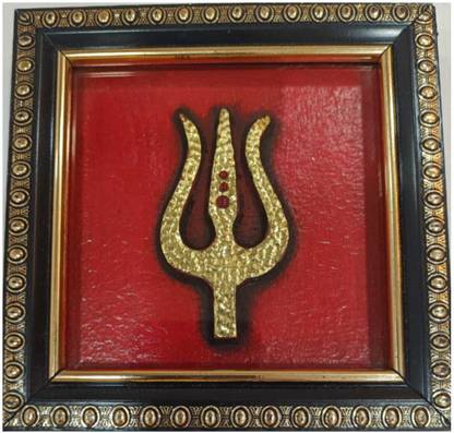 TANJORE Trishul Photo frame for Wall Décor Religious Frame
