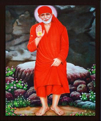 Darsh Craft Sai Baba Religious Frame