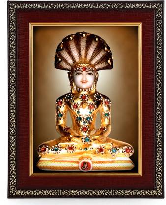 PrintShare Religious Image of Shri Shankheshwar Parshwanath Bhagwan Prabhu Religious Frame