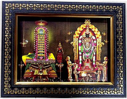 FRAMTASTIC Srikalahasti/ Srikalahastishwara Photo Frame | SMALL SIZE Religious Frame