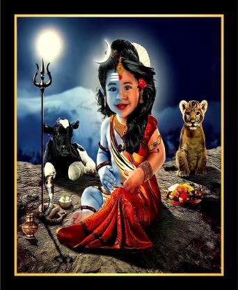 PRANVIGIFTS ARDHNARISHWAR AVTAR Religious Frame
