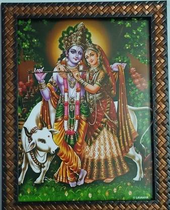 VGS MARKETINGS Radhey Radha Krishna Khanna Religious Frame