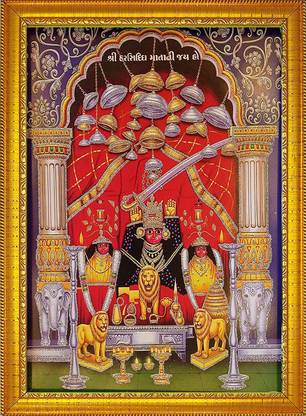 CRAFTSCORNER harsiddhi mata ji Religious Frame