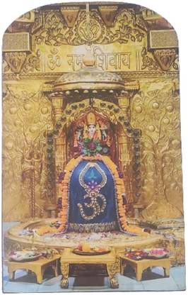 Vils Lord Shree Somnath Mahadev Photo Frame Cutout with Backstand (3.5 X 6 inch) Religious Frame