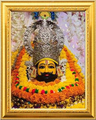 NDFRAME khatu shyam baba photo frame with Laminated(9.5inchesx11.5inches) Religious Frame