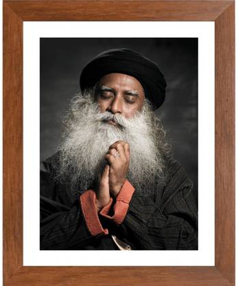 HitechMart Sadhguru (Jaggi Vasudev) Founder of Isha Foundation Photo Frame Religious Frame