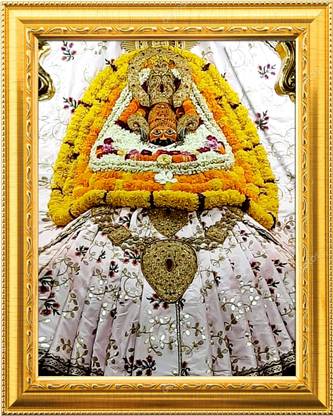 NDFRAME khatu shyam baba photo frame with Laminated(9.5inchesx11.5inches) Religious Frame