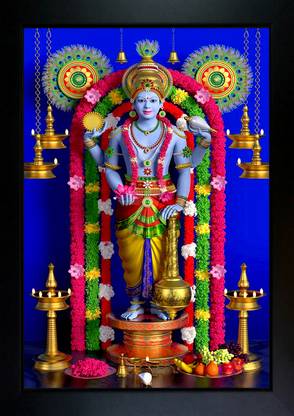 CrowdHall Guruvayurappan Photo Frame (10x13.5IN) Religious Frame