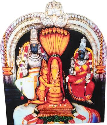 Vils Kanchi Lord Ekambaranathar & Goddess Kamakshi (6.5 inch X 8 inch) Religious Frame