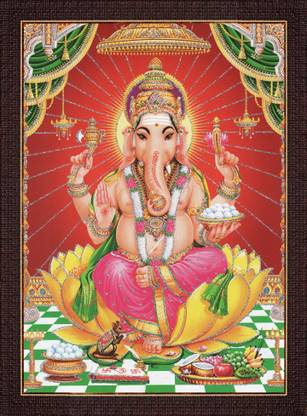 craftery Lord Ganesha Ganesh Ganpati Ganapathi Religious Frame