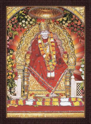 craftery Shirdi Sai Baba Digital Reprint 14 inch x 10 inch Painting