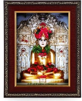 PrintShare Religious Image of Shri Shankheshwar Parshwanath Bhagwan Prabhu Religious Frame