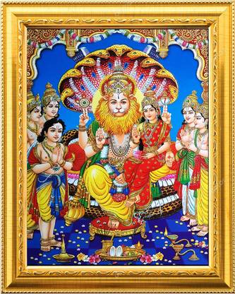 NDFRAME Lakshmi Narasimha Swamy Photo Frame Religious Frame Price in ...