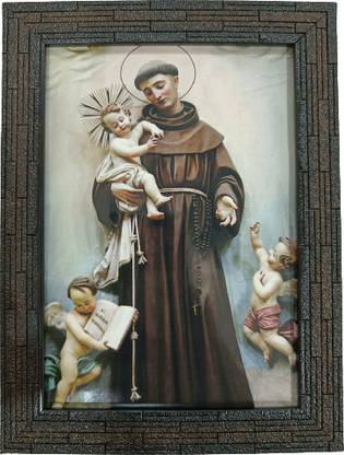 CSW Catholic frames Saint Anthony of Padua Digital Art 7 * 5 inch photo frame Religious Frame