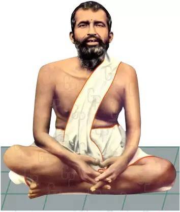 Giriram Photos Sri Ramakrishna Paramahamsa - Large Size (12" x 10" Inches) Photo Cutout Religious Frame