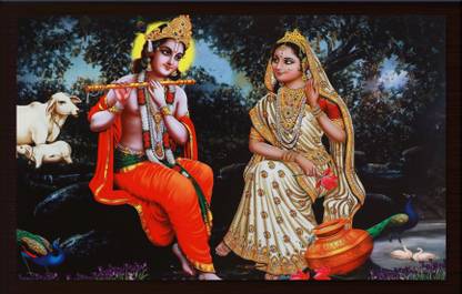 Darsh Craft Radha Krishna Religious Frame