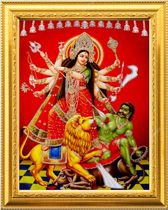 NDFRAME Mahishasura Mardini/DURGA MAA/ nav durga Religious Frame