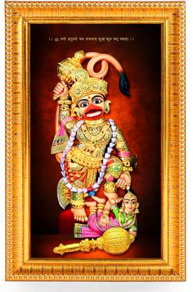 PrintShare Religious Image Of Shri Kashtbhanjan Dev Hanumanji Sarangpur Religious Frame