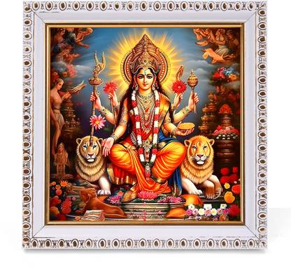 PrintShare Religious Image of Maa Durga Religious Frame
