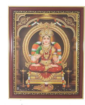 R S Exports Goddess Annapoorni devi Photo Frame ( 33.5 cm x 27.5 cm x 1.5 cm ) / annapoorani Religious Frame