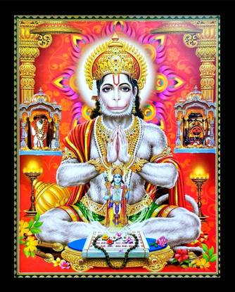 SUNINOW Hanuman ji photo frame | balaji photo| ram ji photo | mehendipur balaji and salasar balaji photo frame Religious Frame