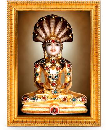 PrintShare Religious Image of Shri Shankheshwar Parshwanath Bhagwan Prabhu Religious Frame