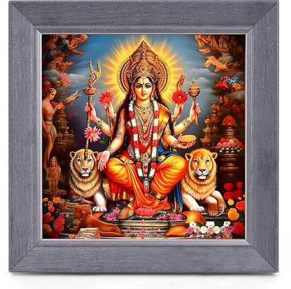 PrintShare Religious Image of Maa Durga Religious Frame