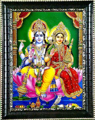 सुनीनो लॉर्ड विष्णु लक्ष्मी जी | लक्ष्मी जी विष्णु जी फोटो फ्रेम रिलीजियस फ्रेम