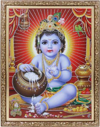 BM Traders Bal Krishna Religious Frame
