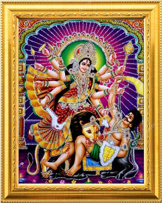 NDFRAME Mahishasura Mardini/DURGA MAA/ nav durga Religious Frame