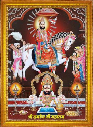 CRAFTSCORNER Ramdev ji maharaj Religious Frame