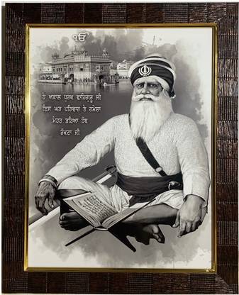 JEETPHOTOS Baba deep singh Religious Frame