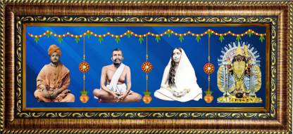 HitechMart Swami Vivekananda Ramakrishna Paramhansa Sarada Maa, Maa Kali Religious Frame