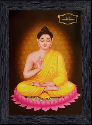 Bmsales Bisrat Creations gautam budh photo frame | size= 10 inch/ 13.5 inch Religious Frame