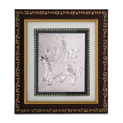 Osasbazaar Osasbazaar Pure Silver Durga Mata Religious Frame