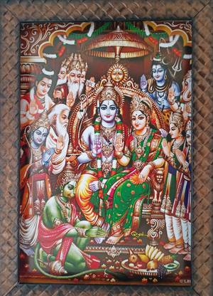 VGS MARKETINGS Sri Rama Pattabhishekam Religious Frame