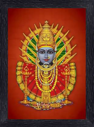 BISRAT CREATIONS Renuka Yellamma Devi Photo Frame Religious Frame
