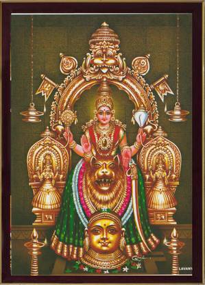 FRAMTASTIC MOOKAMBIKA DEVI PHOTO FRAME | SMALL SIZE Religious Frame