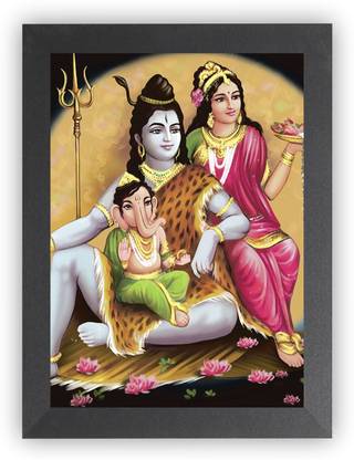 Nuoshopping Mahadev/Mahakal/Har Har Mahadev/Shiv Guru/Devo Ke Dev Mahadev/Bhole Baba Religious Frame