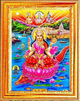 VCARTNOW Decorative MATA Narmada Maa Narmada Photo Frames Painting Frame Religious Frame