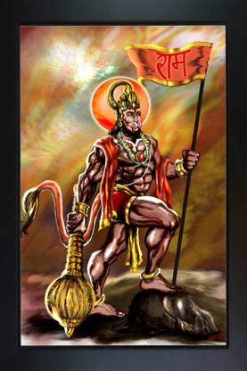 RV SALES Bajrang Bali / hanuman ji Religious Frame